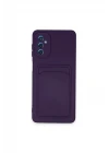 Samsung Galaxy A14 4G Kılıf Kelvin Kartvizitli Silikon - Derin Mor