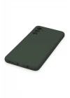 Samsung Galaxy A14 4G Kılıf Nano içi Kadife Silikon - Koyu Yeşil