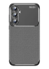 Samsung Galaxy A15 4G Kılıf Auto Focus Karbon Kapak - Siyah