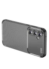 Samsung Galaxy A15 4G Kılıf Auto Focus Karbon Kapak - Siyah