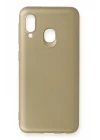 Samsung Galaxy A20E Kılıf First Silikon - Gold
