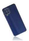Samsung Galaxy A22 Kılıf Glass Kapak - Lacivert