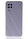 Samsung Galaxy A22 Kılıf Glass Kapak - Lila