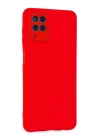 Samsung Galaxy A22 Kılıf Lansman Glass Kapak - Kırmızı