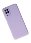Samsung Galaxy A22 Kılıf Lansman Glass Kapak - Lila