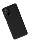 Samsung Galaxy A22 Kılıf Lansman Glass Kapak - Siyah
