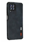 Samsung Galaxy A22 Kılıf Loop Deri Silikon - Lacivert