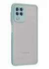 Samsung Galaxy A22 Kılıf Montreal Silikon Kapak - Turkuaz