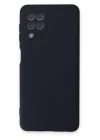 Samsung Galaxy A22 Kılıf Nano içi Kadife Silikon - Lacivert