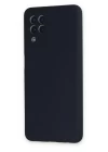 Samsung Galaxy A22 Kılıf Nano içi Kadife Silikon - Lacivert