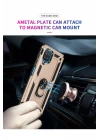 Samsung Galaxy A22 Kılıf Sofya Yüzüklü Silikon Kapak - Gold