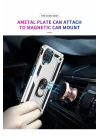 Samsung Galaxy A22 Kılıf Sofya Yüzüklü Silikon Kapak - Gümüş