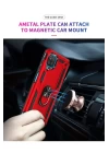 Samsung Galaxy A22 Kılıf Sofya Yüzüklü Silikon Kapak - Kırmızı