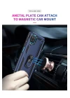 Samsung Galaxy A22 Kılıf Sofya Yüzüklü Silikon Kapak - Lacivert