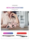Samsung Galaxy A22 Kılıf Sofya Yüzüklü Silikon Kapak - Rose