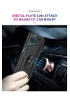 Samsung Galaxy A22 Kılıf Sofya Yüzüklü Silikon Kapak - Siyah