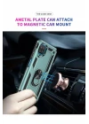 Samsung Galaxy A22 Kılıf Sofya Yüzüklü Silikon Kapak - Yeşil