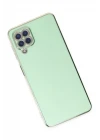 Samsung Galaxy A22 Kılıf Volet Silikon - Açık Yeşil