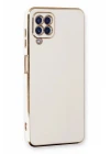 Samsung Galaxy A22 Kılıf Volet Silikon - Beyaz