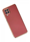 Samsung Galaxy A22 Kılıf Volet Silikon - Kırmızı