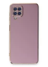 Samsung Galaxy A22 Kılıf Volet Silikon - Mor