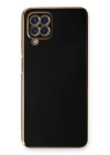 Samsung Galaxy A22 Kılıf Volet Silikon - Siyah