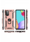 Samsung Galaxy A23 4G Kılıf Sofya Yüzüklü Silikon Kapak - Rose