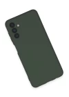 Samsung Galaxy A24 4G Kılıf Nano içi Kadife Silikon - Koyu Yeşil