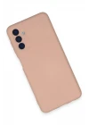Samsung Galaxy A24 4G Kılıf Nano içi Kadife Silikon - Pudra