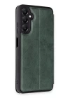 Samsung Galaxy A25 5G Kılıf Flip Cover - Koyu Yeşil