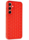 Samsung Galaxy A25 5G Kılıf Petek Silikon Kapak - Kırmızı