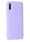Samsung Galaxy A30S Kılıf Nano içi Kadife Silikon - Lila