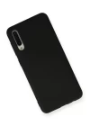 Samsung Galaxy A30S Kılıf Nano içi Kadife Silikon - Siyah