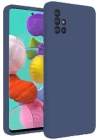 Samsung Galaxy A31 Kılıf Nano içi Kadife Silikon - Lacivert