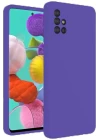 Samsung Galaxy A31 Kılıf Nano içi Kadife Silikon - Mor