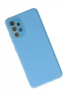 Samsung Galaxy A33 5G Kılıf Lansman Glass Kapak - Mavi