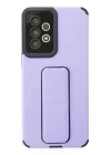Samsung Galaxy A33 5G Kılıf Mega Standlı Silikon - Lila