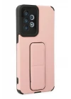 Samsung Galaxy A33 5G Kılıf Mega Standlı Silikon - Pudra