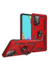 Samsung Galaxy A33 5G Kılıf Sofya Yüzüklü Silikon Kapak - Kırmızı