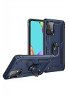 Samsung Galaxy A33 5G Kılıf Sofya Yüzüklü Silikon Kapak - Lacivert