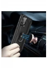 Samsung Galaxy A33 5G Kılıf Sofya Yüzüklü Silikon Kapak - Siyah