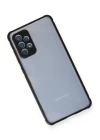 Samsung Galaxy A52 Kılıf Miami Şeffaf Silikon - Siyah