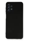 Samsung Galaxy A52 Kılıf Nano içi Kadife Silikon - Siyah