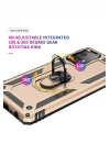 Samsung Galaxy A52 Kılıf Sofya Yüzüklü Silikon Kapak - Gold