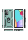 Samsung Galaxy A52 Kılıf Sofya Yüzüklü Silikon Kapak - Yeşil