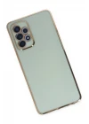 Samsung Galaxy A52 Kılıf Volet Silikon - Açık Yeşil