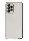 Samsung Galaxy A52 Kılıf Volet Silikon - Beyaz