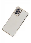 Samsung Galaxy A52 Kılıf Volet Silikon - Beyaz