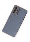 Samsung Galaxy A52 Kılıf Volet Silikon - Mavi
