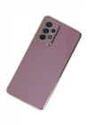 Samsung Galaxy A52 Kılıf Volet Silikon - Mor